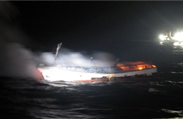 Tin mới nhất về 2 thuyền viên Việt mất tích trong vụ cháy tàu cá Hàn Quốc